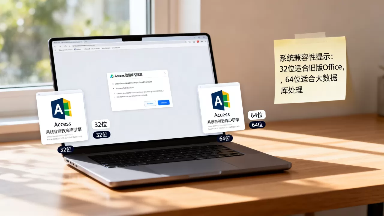 Access数据库引擎怎么安装，32位和64位有什么区别？