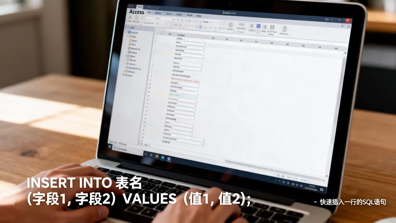 Access数据库怎么快速插入一行,SQL语句怎么写? Access数据库怎么快速插入一行,SQL语句怎么写?