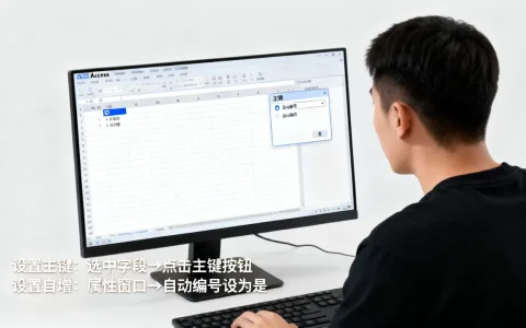 Access数据库怎么设置主键，Access怎么设置自增主键？