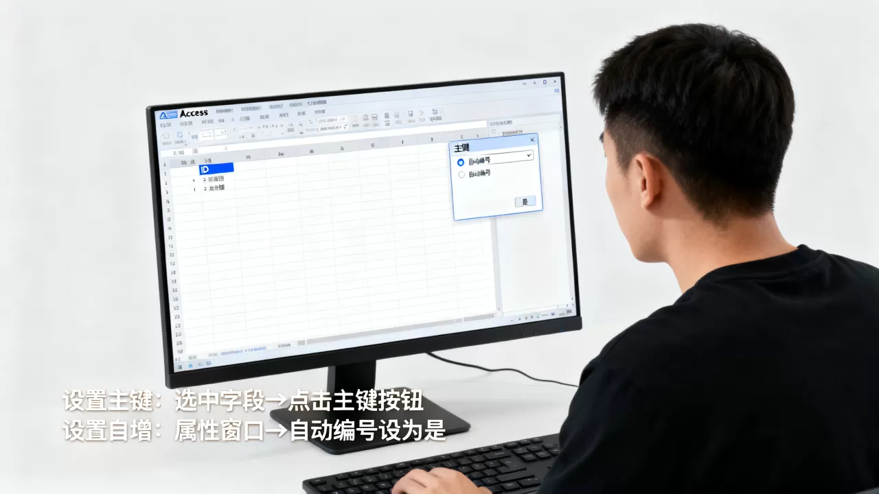 Access数据库怎么设置主键,Access怎么设置自增主键? Access数据库怎么设置主键,Access怎么设置自增主键?