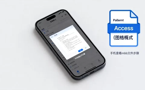 Access数据库能在手机上打开吗，手机怎么查看mdb格式文件？