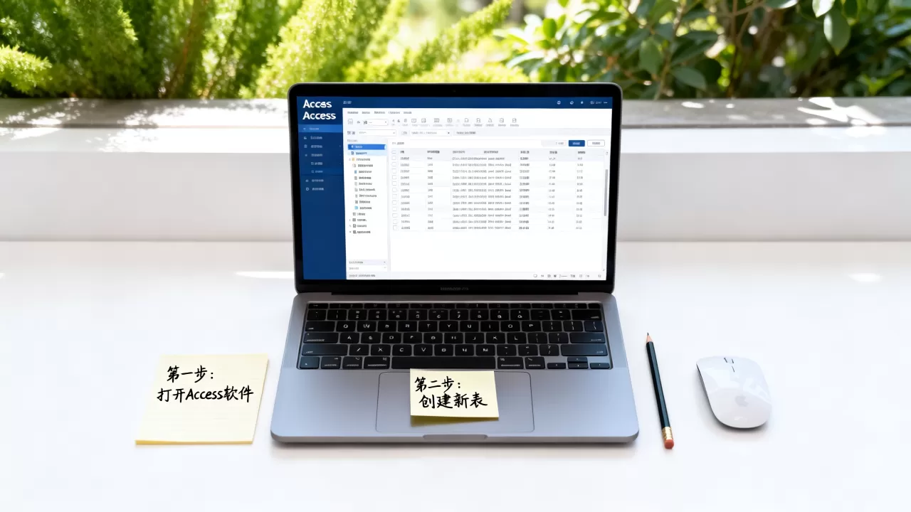 Access数据库应用第一次作业怎么做，Access数据库怎么建立表？