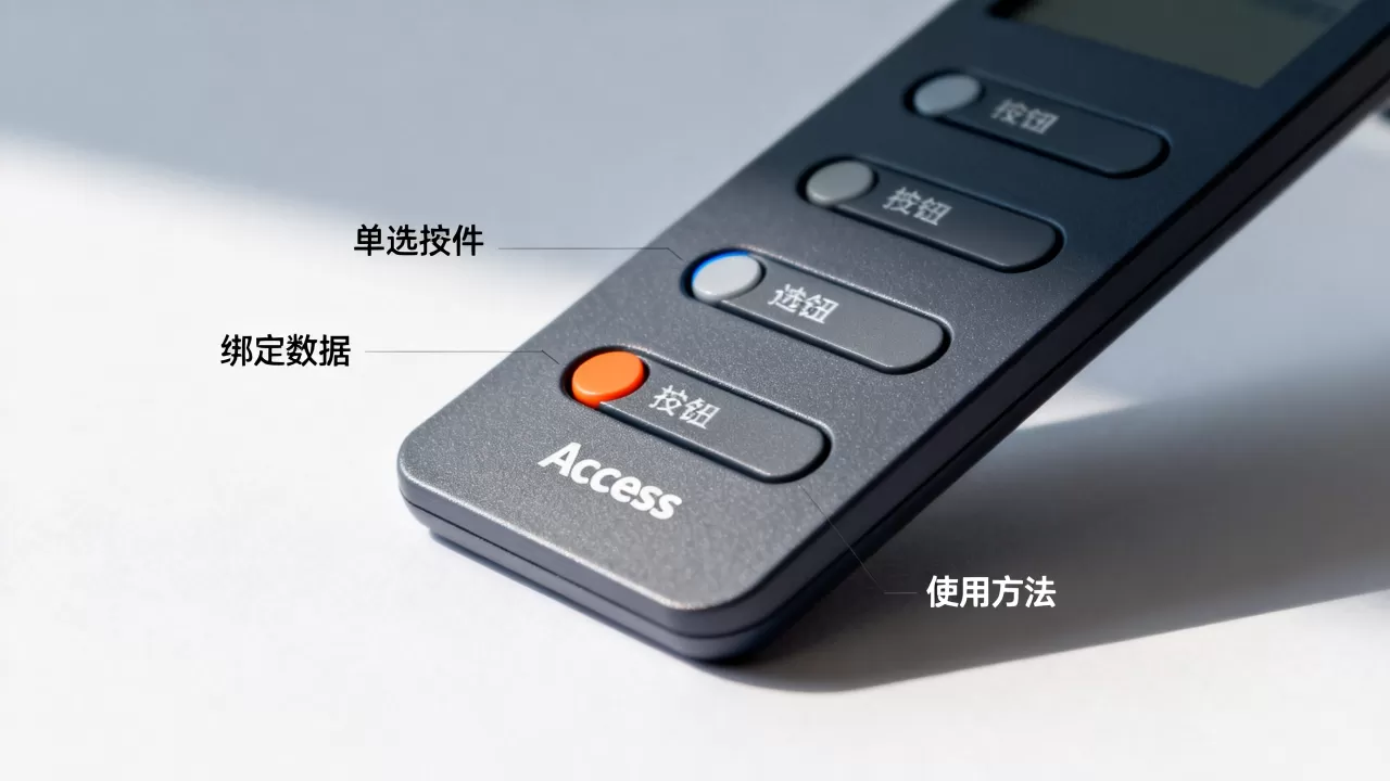 Access数据库单选控件怎么用,单选按钮如何绑定数据? Access数据库单选控件怎么用,单选按钮如何绑定数据?