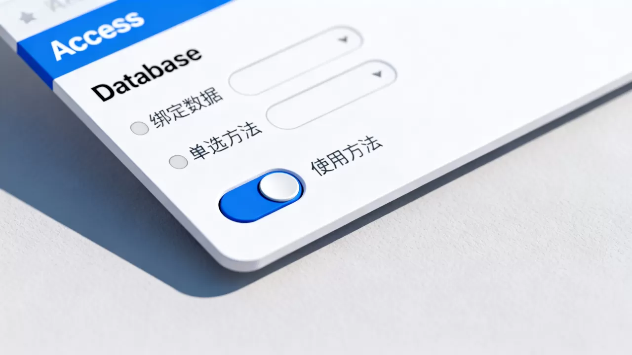 Access数据库单选控件怎么用,单选按钮如何绑定数据? Access数据库单选控件怎么用,单选按钮如何绑定数据?