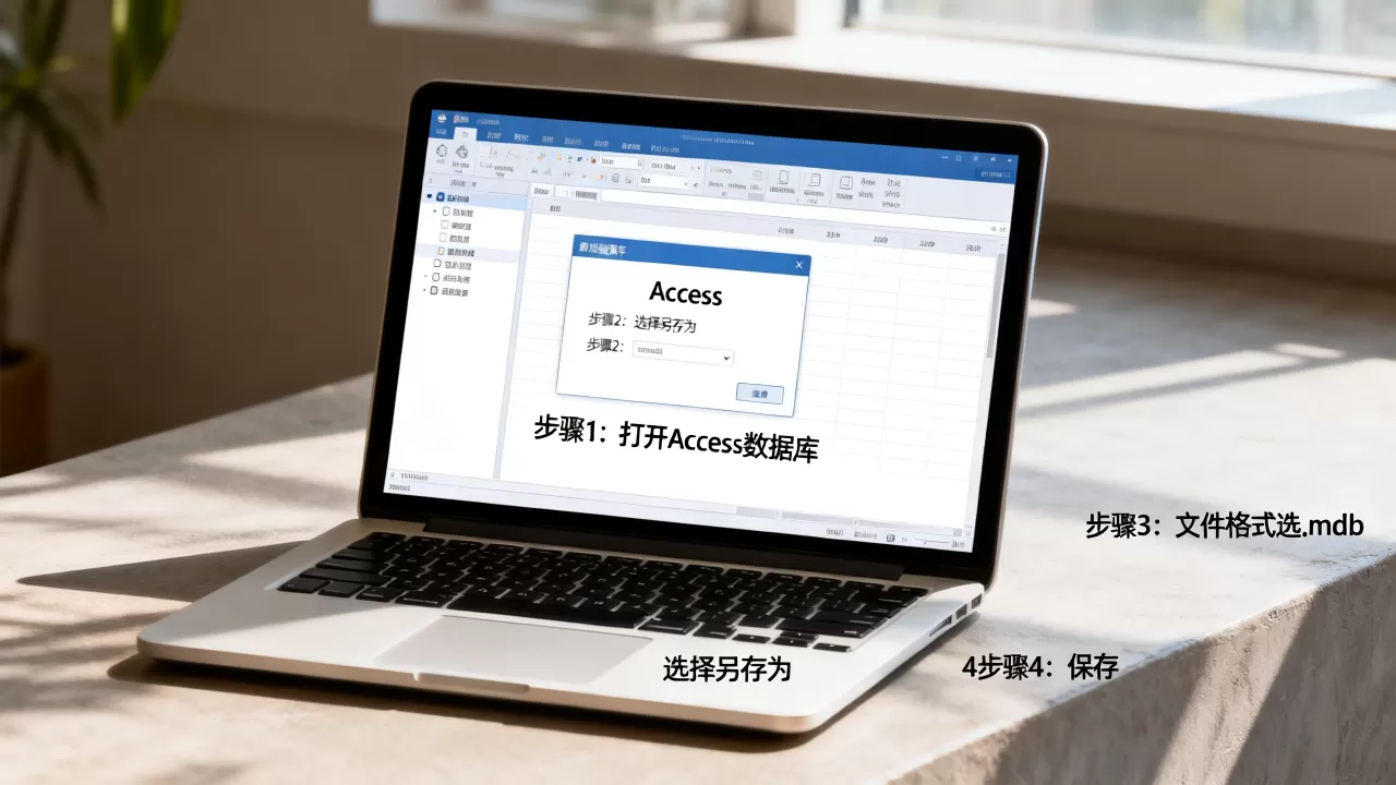 access数据库怎样转成mdb格式？，转换步骤有哪些？