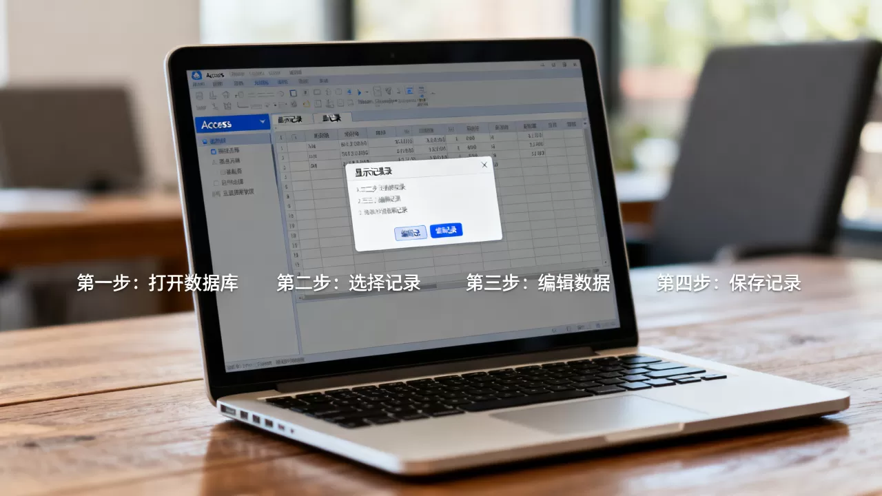 如何编辑和显示Access数据库中的记录？，有哪些操作步骤？