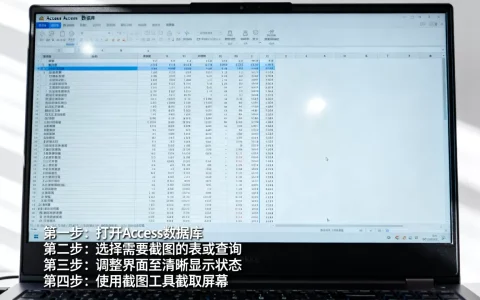 access数据库怎样截图，详细步骤是什么