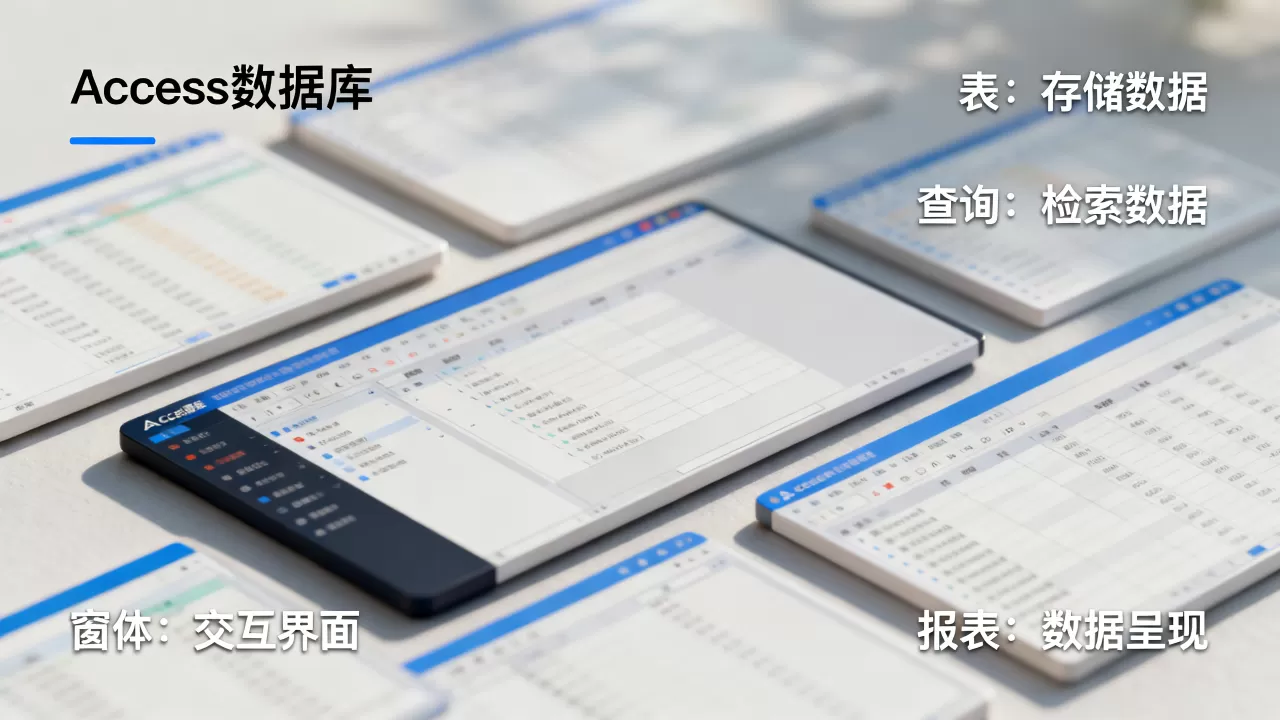 access数据库中的对象有哪些？，怎么用？
