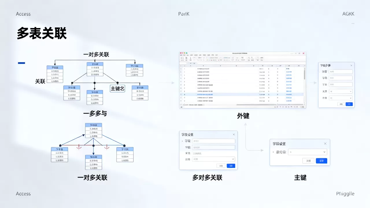 Access数据库多表一对多与多对多关联怎么处理?,怎么建立 Access数据库多表一对多与多对多关联怎么处理?,怎么建立