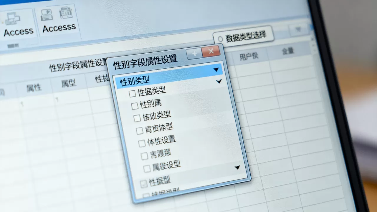 Access数据库性别字段属性如何设置,数据类型怎么选择? Access数据库性别字段属性如何设置,数据类型怎么选择?