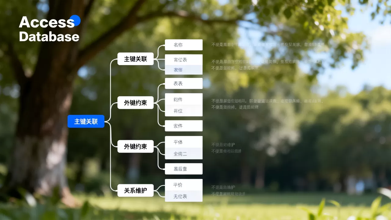 Access数据库中如何保持表之间的关系？，怎么做？