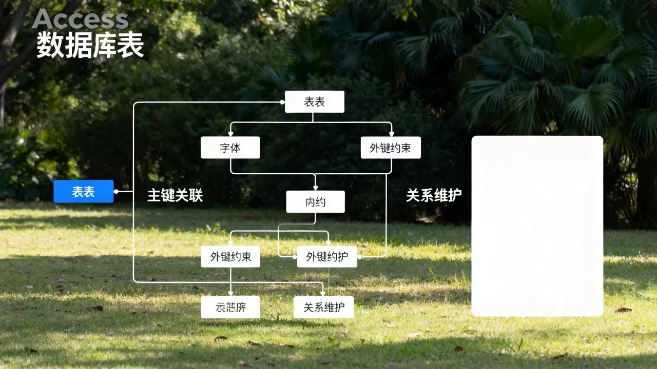 Access数据库中如何保持表之间的关系？，怎么做？