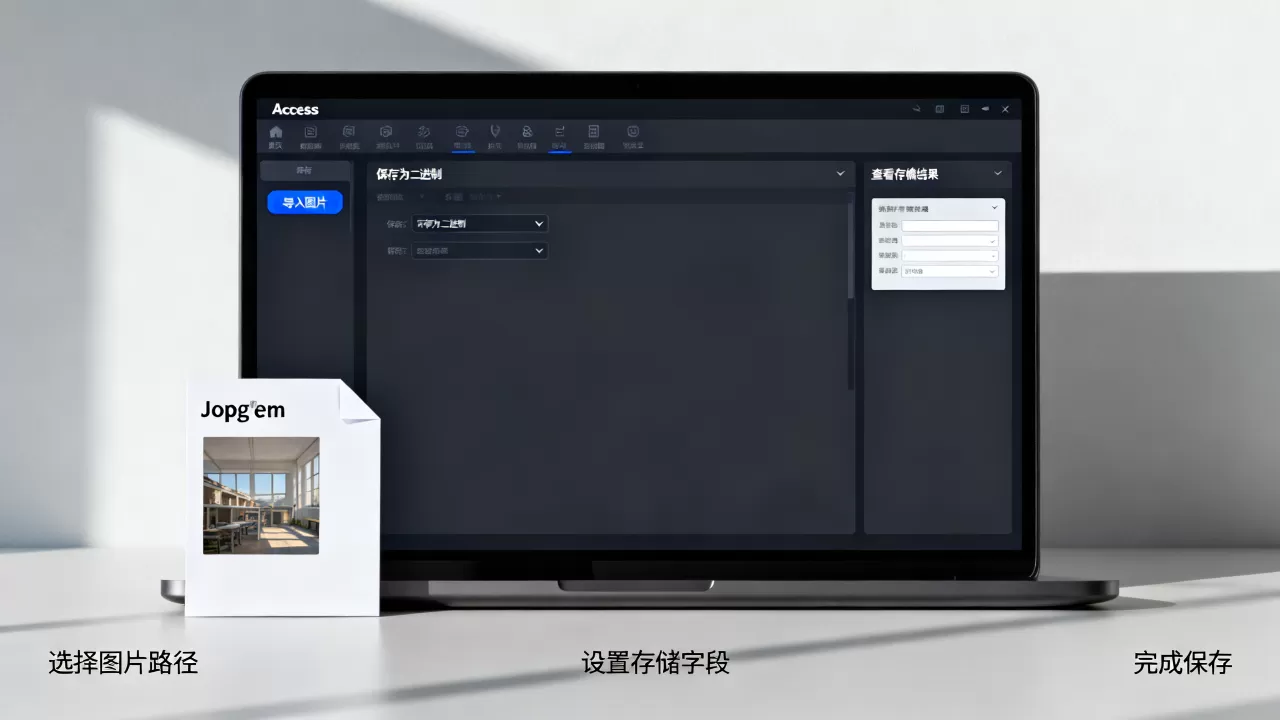 Access如何存储二进制图片？,怎么操作