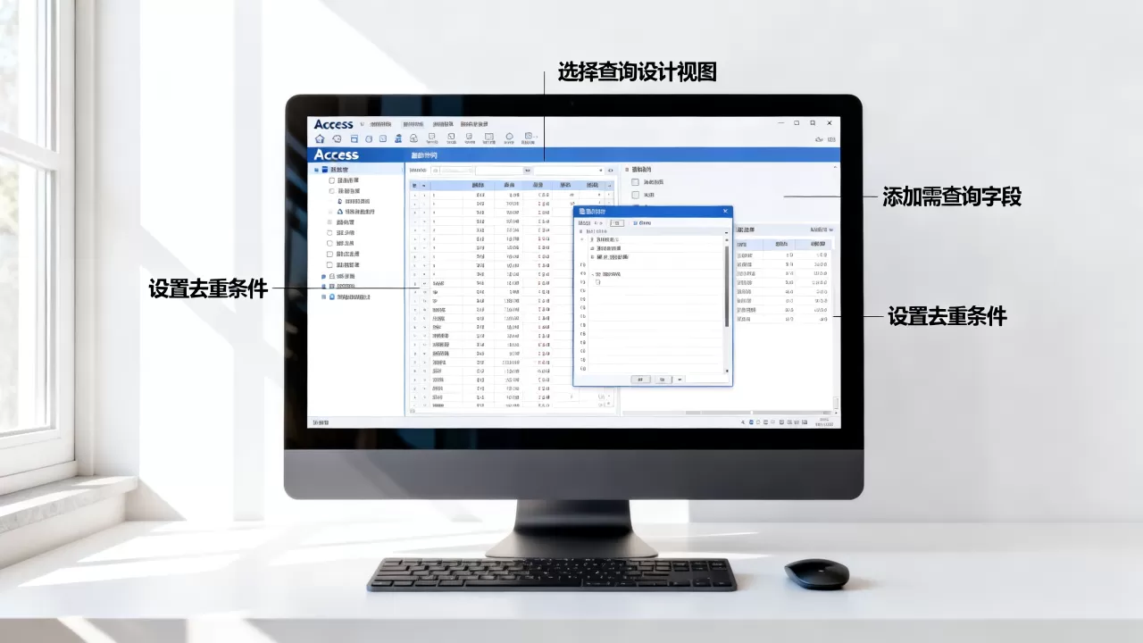 如何在Access中查询无重复数据库,查询方法是什么? 如何在Access中查询无重复数据库,查询方法是什么?