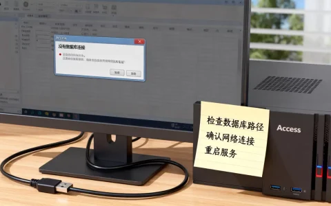 为什么Access提示没有数据库连接呢，怎么解决