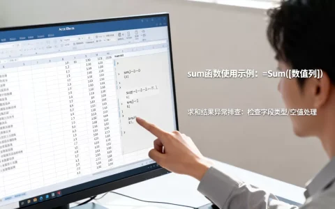 Access数据库sum怎么用？，为什么求和结果不对？