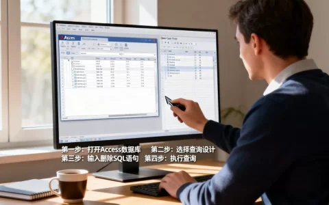 Access中如何查询删除数据库，操作步骤是什么？