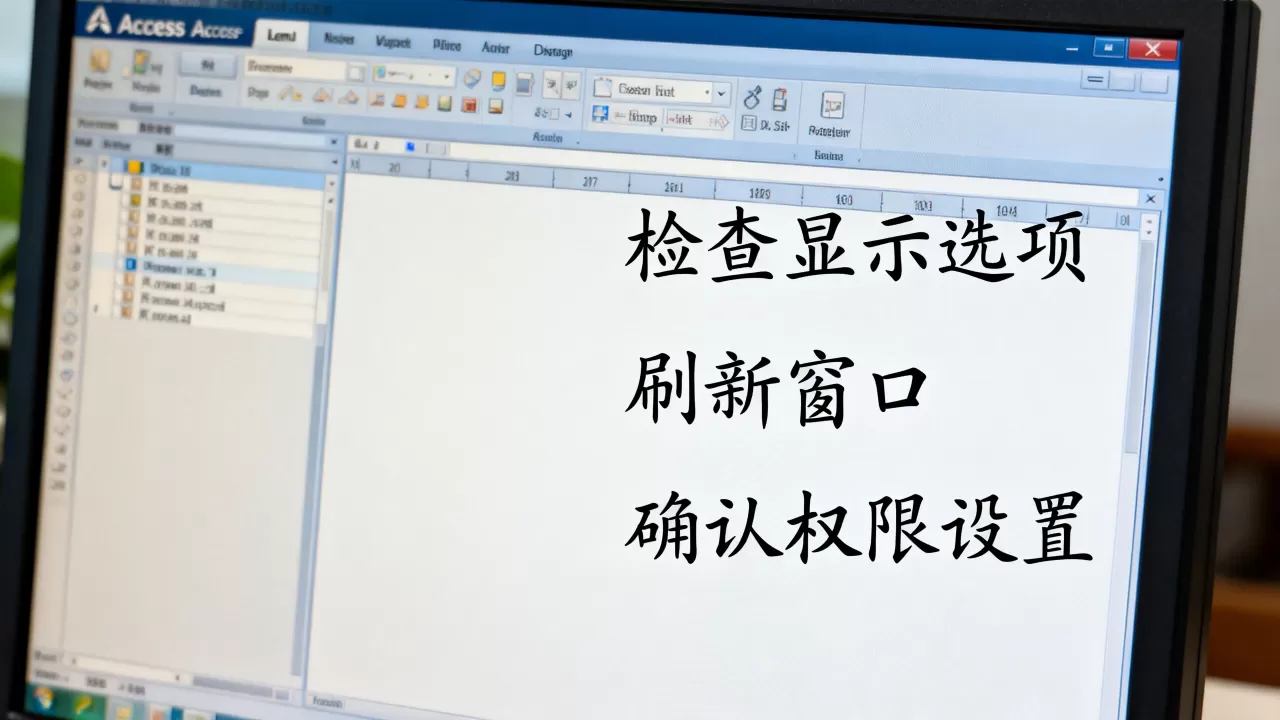 为什么Access中数据库设计图窗口没有显示,怎么解决? 为什么Access中数据库设计图窗口没有显示,怎么解决?