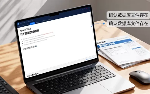 为什么Access2010找不到指定的数据库？，怎么解决