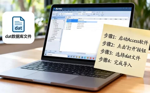 access怎么打开dat数据库文件，操作步骤是什么？