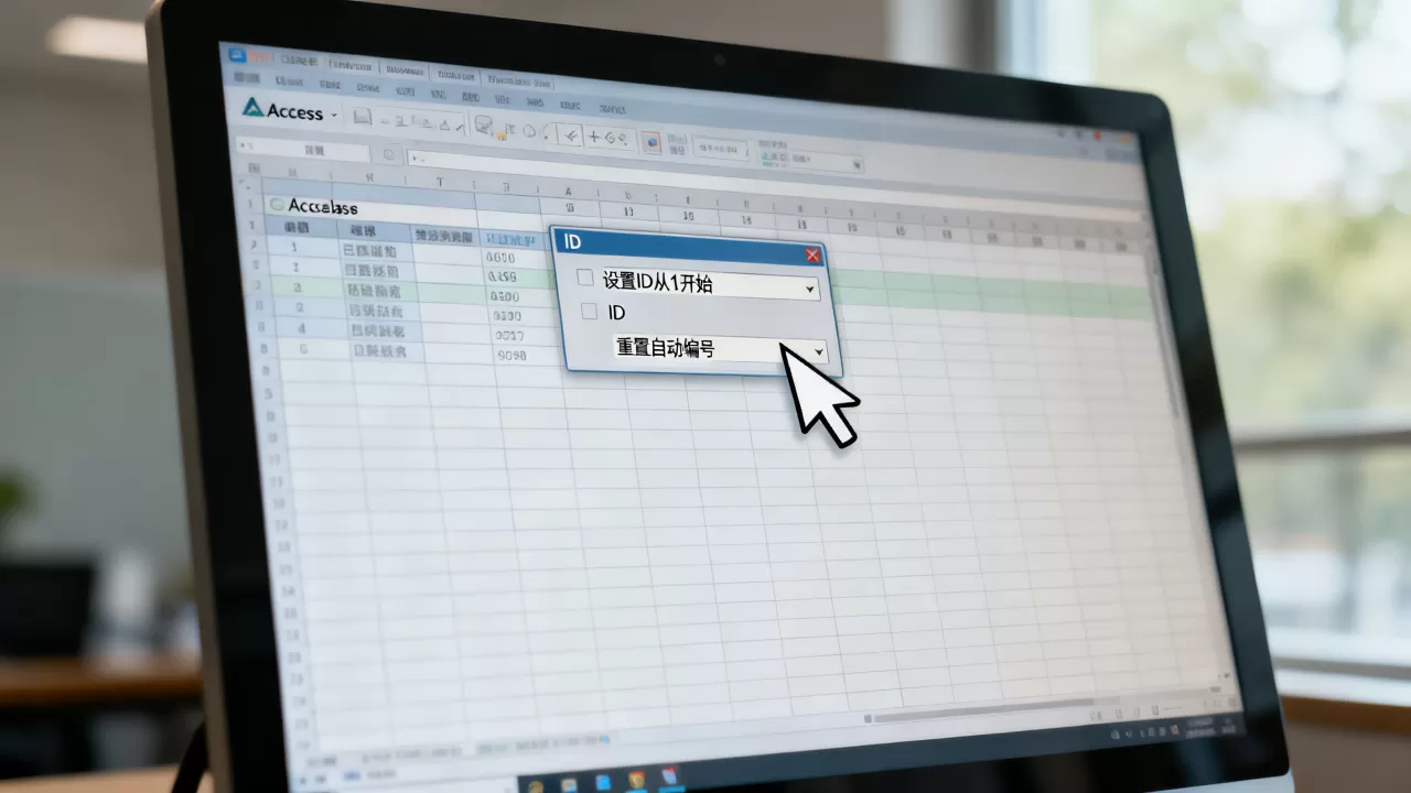 Access数据库ID从1开始怎么设置？,怎么重置自动编号？
