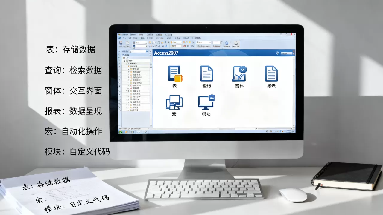 access2007的核心数据库对象是什么?,怎么用? access2007的核心数据库对象是什么?,怎么用?