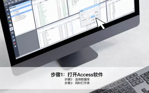 Access如何同时打开数据库表？，怎么操作？