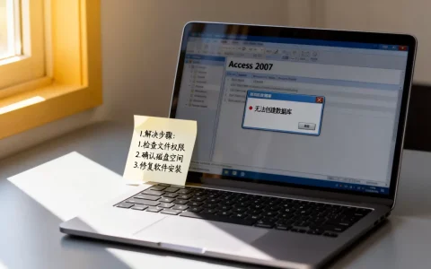 为什么access2007无法创建数据库？，怎么解决？