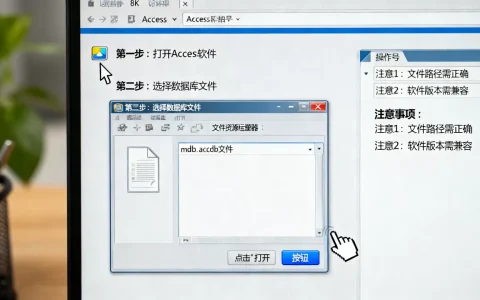 Access怎么打开数据库，操作步骤和注意事项有哪些