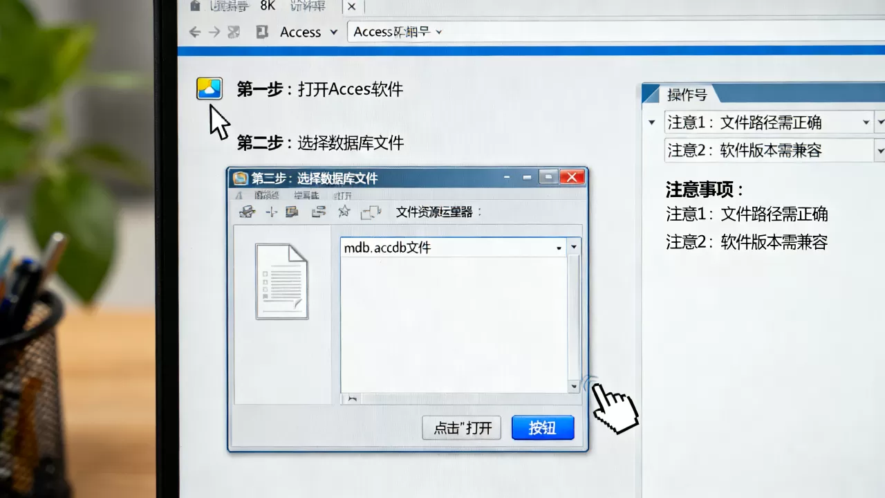 Access怎么打开数据库,操作步骤和注意事项有哪些 Access怎么打开数据库,操作步骤和注意事项有哪些
