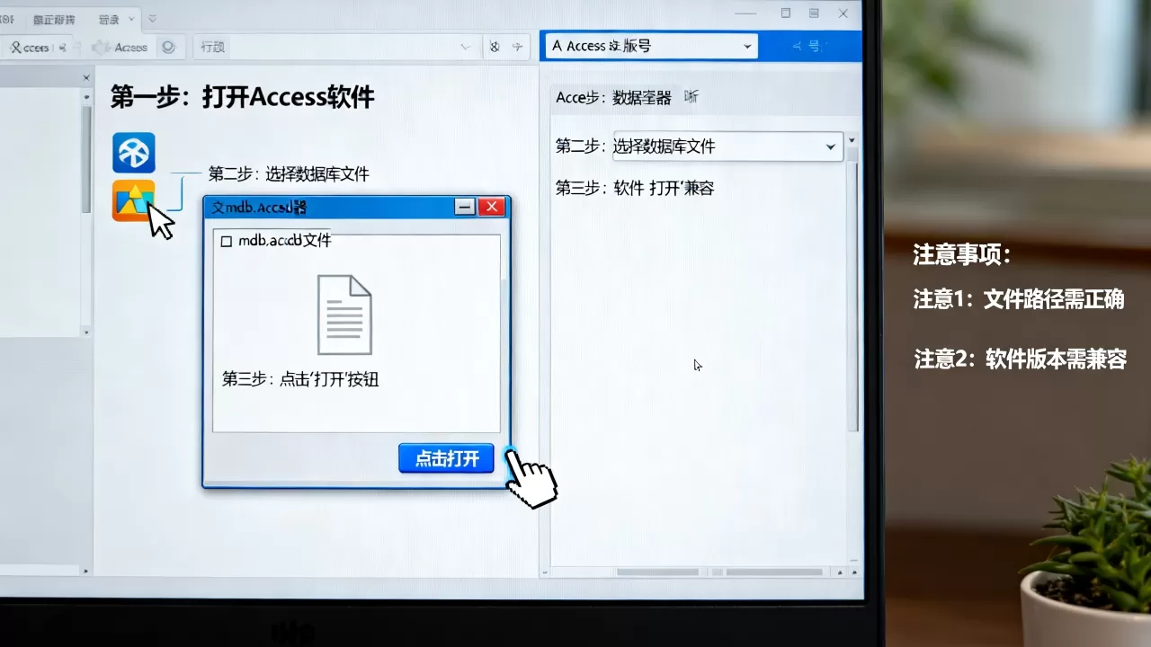 Access怎么打开数据库,操作步骤和注意事项有哪些 Access怎么打开数据库,操作步骤和注意事项有哪些