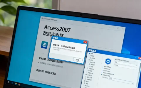 Access2007数据库引擎为什么安装失败？怎么修复？
