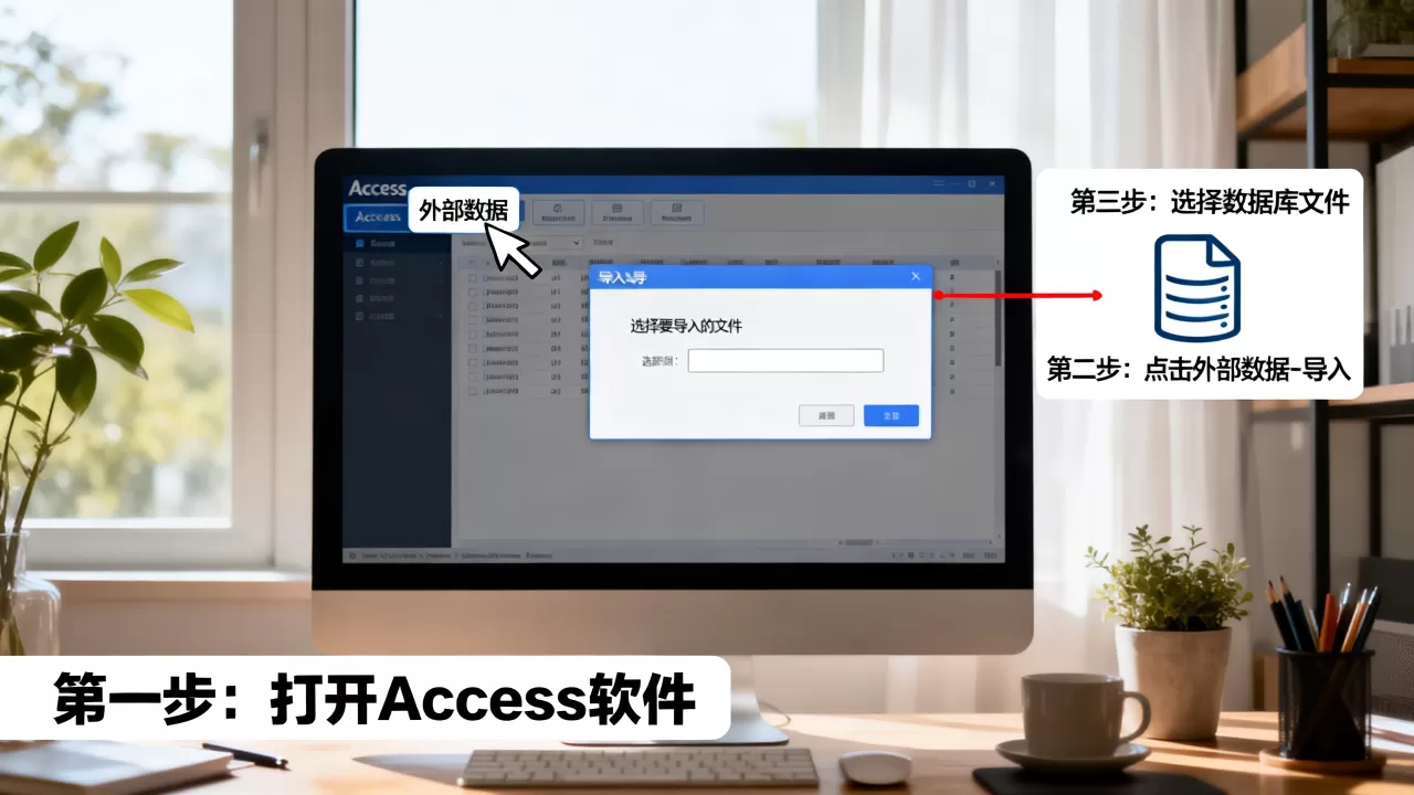 access如何导入数据库文件,具体步骤是什么 access如何导入数据库文件,具体步骤是什么