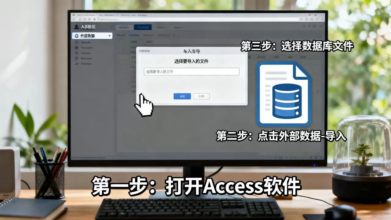 access如何导入数据库文件,具体步骤是什么 access如何导入数据库文件,具体步骤是什么