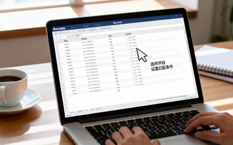 Access中如何匹配两列数据库，具体步骤是什么？