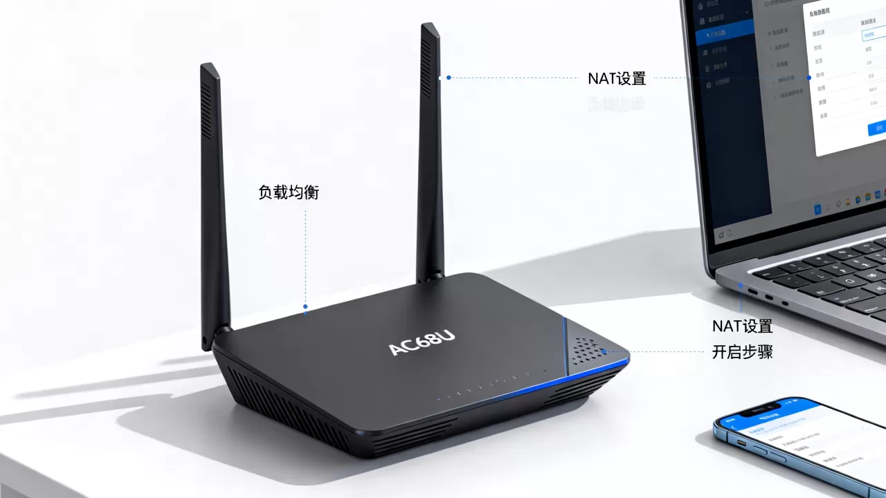 AC68U负载均衡NAT怎么设置？，如何开启？