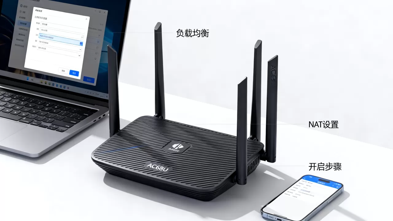 AC68U负载均衡NAT怎么设置？，如何开启？