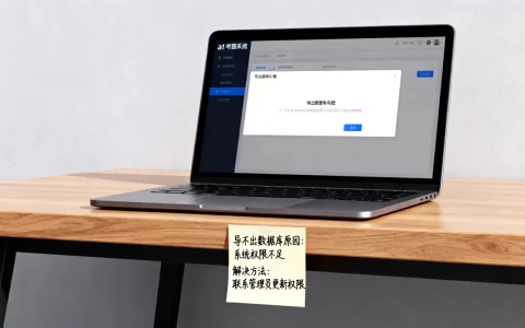 a1考勤系统为什么导不出数据库？，怎么解决？