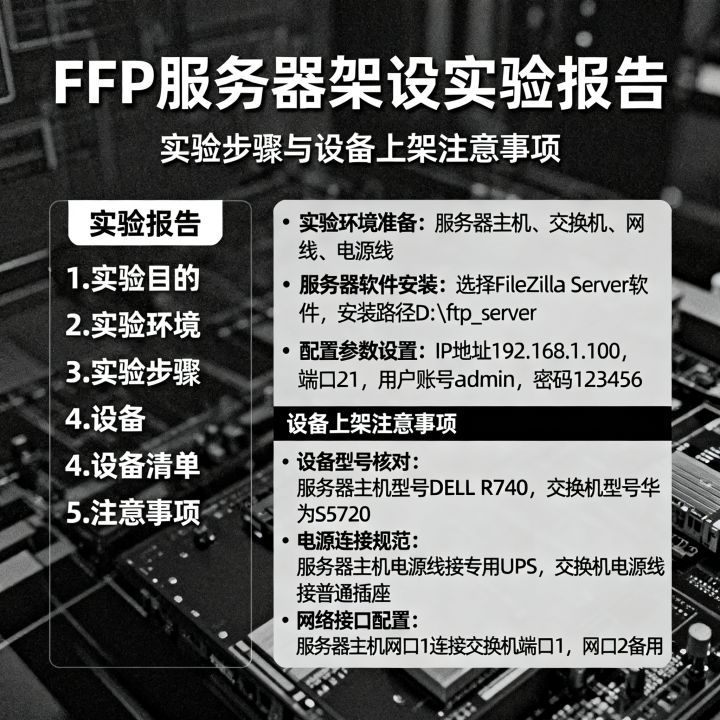 ftp服务器架设实验报告怎么写?上架设备有哪些注意事项? ftp服务器架设实验报告怎么写?上架设备有哪些注意事项?
