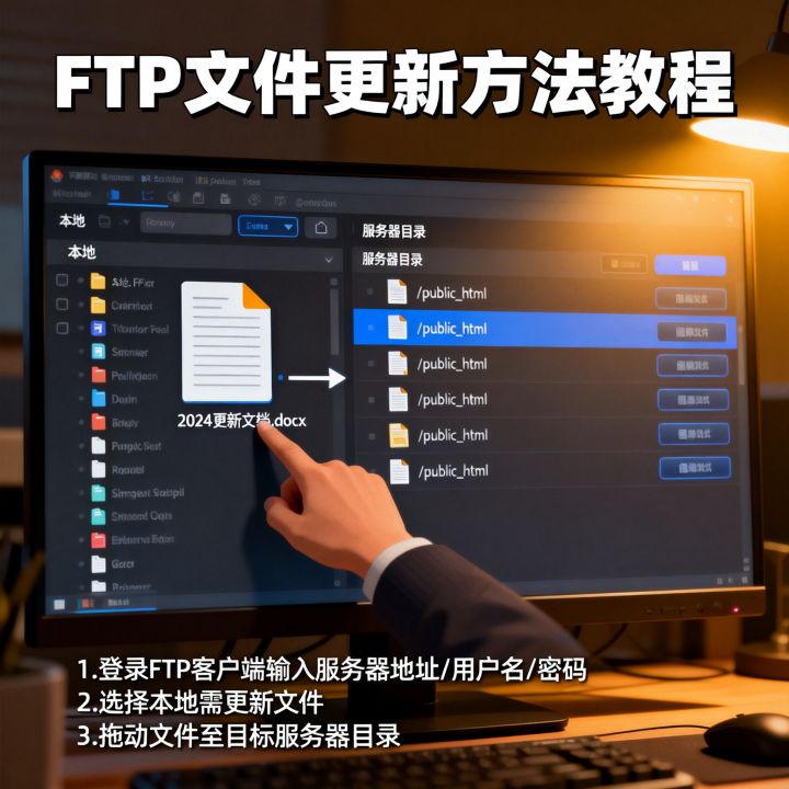 FTP服务器怎么更新文件，FTP文件更新方法教程