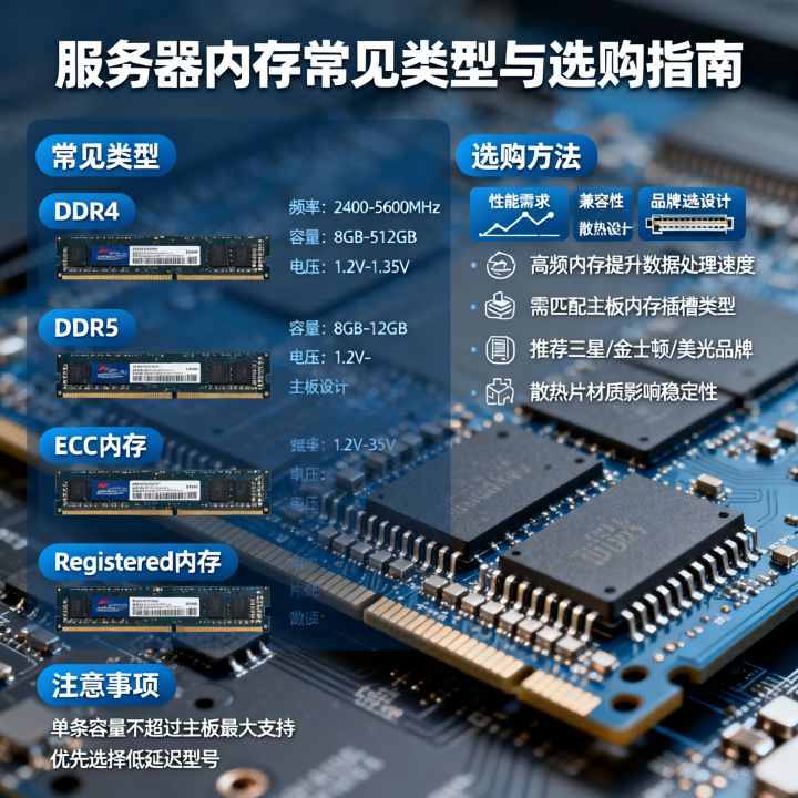 服务器内存常见类型有哪些?服务器内存条怎么选购? 服务器内存常见类型有哪些?服务器内存条怎么选购?