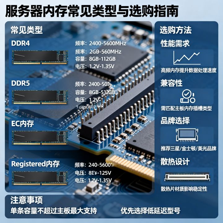 服务器内存常见类型有哪些?服务器内存条怎么选购? 服务器内存常见类型有哪些?服务器内存条怎么选购?