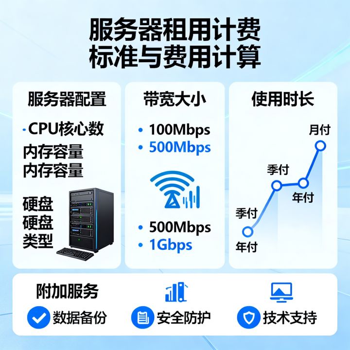服务器租用计费标准是什么?服务器租用费用怎么算 服务器租用计费标准是什么?服务器租用费用怎么算