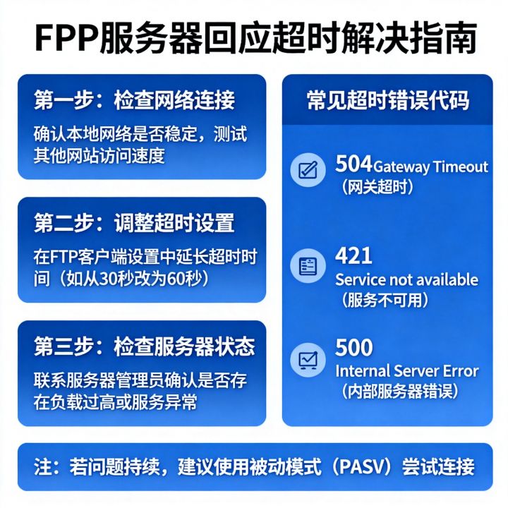 FTP服务器回应超时怎么解决?FTP服务器回应错误代码 FTP服务器回应超时怎么解决?FTP服务器回应错误代码