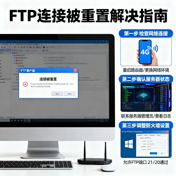 FTP连接被重置怎么办？，FTP服务器连接被重置怎么解决