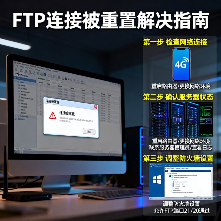 FTP连接被重置怎么办？，FTP服务器连接被重置怎么解决