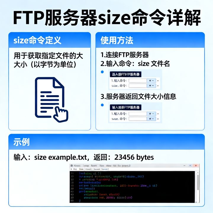 FTP服务器size命令是什么?,FTP size命令怎么用 FTP服务器size命令是什么?,FTP size命令怎么用