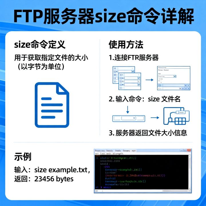 FTP服务器size命令是什么?,FTP size命令怎么用 FTP服务器size命令是什么?,FTP size命令怎么用