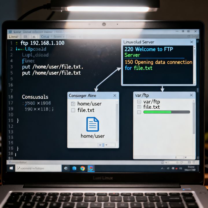 ftp linux 服务器 代码_本地Linux主机使用FTP上传文件到Linux云服务器 ftp linux 服务器 代码_本地Linux主机使用FTP上传文件到Linux云服务器