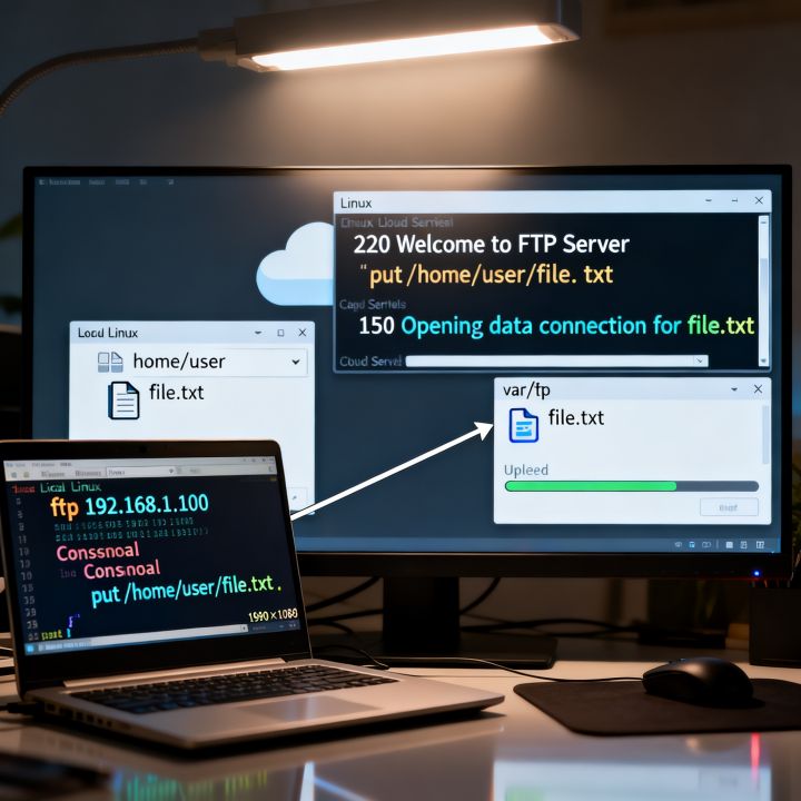 ftp linux 服务器 代码_本地Linux主机使用FTP上传文件到Linux云服务器 ftp linux 服务器 代码_本地Linux主机使用FTP上传文件到Linux云服务器